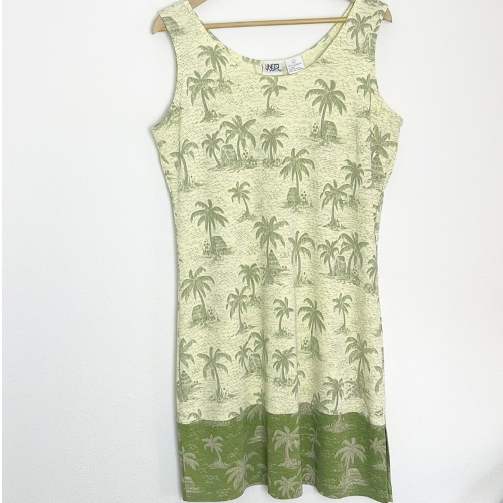 Vintage Line Two Hawaiian print dress L